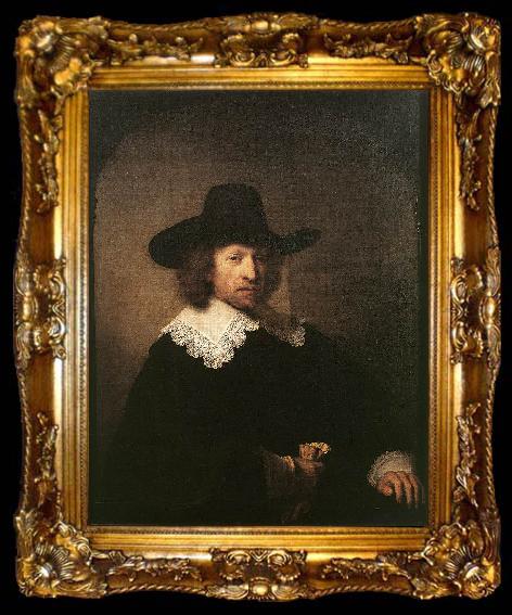 framed  REMBRANDT Harmenszoon van Rijn Portrait of Nicolaas van Bambeeck dg, ta009-2